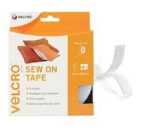 VELCRO Brand Dischetti riapribili da cucire 20mm x 5m Bianco
