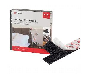 Velcro Brand GENERAL USE 20 mm. - 5 mt. nero