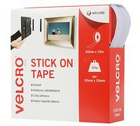 Velcro Brand VEL-EC60219 Nastro Adesivo, Bianco, 20mm x 10m