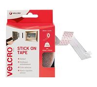 VELCRO Brand Nastro riapribile adesivo 20mmm x 2.5m Bianco | Nastro a strappo autoadesivo, versatile e resistente, per casa, ufficio, garage e decorazioni