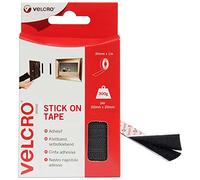 VELCRO Brand Nastro Riapribile Adesivo Nero 20 mm x 1 m