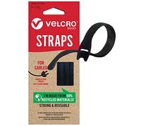 VELCRO Brand ONE-WRAP Fascette fermacavo ecologiche, Nero 10mm x 13cm, x6 | Fascette a strappo riutilizzabili, facili da avvolgere e premere, ideali per organizzare i cavi