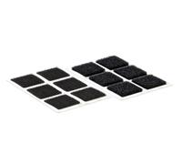 VELCRO Brand Quadrati riapribili adesivi 25mm x 24 Nero