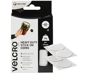 VELCRO Brand Strisce riapribili adesive 45mm x 6 Bianco
