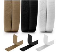 Velcro da Cucire a Strappo o Adesivo - Disponibile in Bianco, Nero, e Beige - Colore: BEIGE, Altezza: 3, Rotolo da:: 25 MT ASOLA FEMMINA