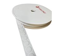 VELCRO® - Monete adesive bianche a scelta tra gancio e anello da 13 mm, adesivi bifacciali, monete adesive, (solo per confezione, 20 monete)