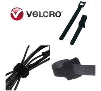 VELCRO® One Wrap Fascette Cavi Adesive Doppio Lato Nero - 3 Misure