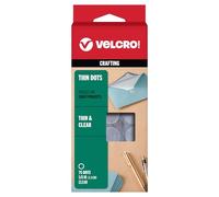Velcro(r) Brand Fasteners 5/8 ", Ultrasottile, Monete, Bottoni, Confezione da 75 Pezzi, Colore: Trasparente