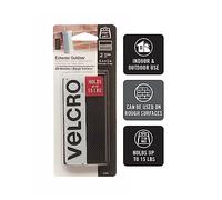 Velcro (R) Brand Velcro Fasteners (R) Brand Extreme Industrial Strength Fasteners Nero, Acrilico, Multicolore, Confezione da 1 (2 strisce)