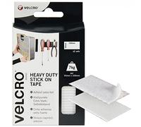 VELCRO Strisce adesive bianche resistenti di marca, 50 mm x 100 mm, nastro autoadesivo con gancio, strisce biadesive industriali extra resistenti, perfette per casa, ufficio e garage, 1 confezione (2 set)