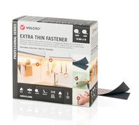 Velcro - Velcro extra sottile, 50 mm x 5 m, colore: Nero