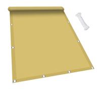 Vele Ombreggianti Da Giardino, Vela Parasole Impermeabile, Rettangolare, 5,5 X 9,5 M (18 X 31,2 Piedi), Protezione UV, Con Corda Gratuita Per Patio, Cortile, Giardino Esterno, Colore Crema.