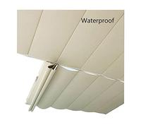 Vele ombreggianti estensibili, copertura di ricambio per tenda retrattile con filo scorrevole, tessuto in poliestere impermeabile per pergola, patio, solarium, personalizzabile (colore: beige