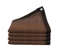 Vele ombreggianti per patio,Tessuto elegante con rami floreali,tessuto con libellule da giardino,per decorazione d'interni,Coffee color,5×6m/16.4×19.68ft