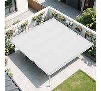 Vele Ombreggianti Rettangolare 0.8 x 2.6 m Protezione Raggi UV Rete Ombreggiante con Occhielli Fascette Installazione Facile per Esterno Giardino, Terrazzo, Sabbia, Bianco