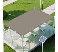 Vele Ombreggianti Rettangolare 1.2 x 2.8 m Protezione Raggi UV Tenda Parasole Esterno Protezione Solare Antivento con Fune per Giardino e Terrazza, Piscina, Cachi