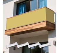 Vele Ombreggianti Rettangolare 140 x 240 cm Anti UV 98% Parasole Copertura Antipolvere Protezione UV Telo Parasole con Fune Occhiellato per Esterno per Giardino, Balcone, Giallo sabbia