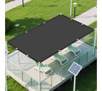 Vele Ombreggianti Rettangolare 2.3 x 3.6 m Protezione Raggi UV Tenda Parasole Esterno Protezione Solare Antivento con Fune per Giardino e Terrazza, Piscina, Grigio Scuro