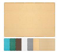 Vele Ombreggianti Rettangolare 561 x 644 cm Protezione Solare Raggi UV Traspirante Copertura con Fune Tenda a Vela per Esterno, Giardino e Terrazza, Color Crema