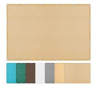 Vele Ombreggianti Rettangolare 571 x 617 cm Protezione Solare Raggi UV Traspirante Copertura con Fune Tenda a Vela per Esterno, Giardino e Terrazza, Giallo sabbia