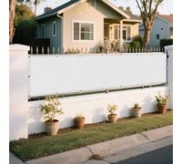 Vele Ombreggianti Rettangolare 75 x 220 cm Protezione UV 98% Rettangolo Telo Ombra Raffreddamento e Protezione UV Impermeabile per Giardino Terrazzo e Campeggio, Bianco