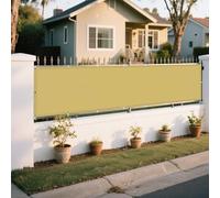 Vele Ombreggianti Rettangolare 75 x 330 cm Protezione UV 98% Rettangolo Telo Ombra Raffreddamento e Protezione UV Impermeabile per Giardino Terrazzo e Campeggio, Color Crema
