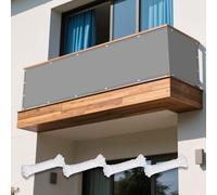 Vele Ombreggianti Rettangolare 85 x 170 cm Anti UV 98% Parasole Copertura Antipolvere Protezione UV Telo Parasole con Fune Occhiellato per Esterno per Giardino, Balcone, Grigio Chiaro