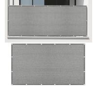 Vele Ombreggianti Rettangolari 110 x 320 cm Poliestere Traspirante Vela Ombreggiante Traspirante Vela Ombreggiante Protezione Raggi UV Balcone, La Terrazza e Il Giardino, Grigio Chiaro