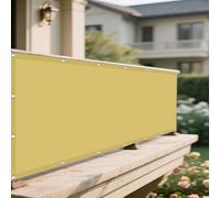 Vele Ombreggianti Rettangolari 120 x 240 cm Antivento/Protezione UV Tenda Parasole Esterno Anti UV Antivento con Occhielli con Fune per Esterni per Giardino, Balcone, Color Crema
