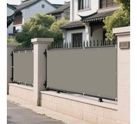 Vele Ombreggianti Rettangolari 125 x 295 cm Protezione Raggi UV Ombreggiante Impermeabile con Fune e Occhiellato Protezione UV per Balcone, Esterno, Giardino, Terrazza, Sabbia, Tortora