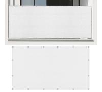 Vele Ombreggianti Rettangolari 140 x 190 cm Poliestere Traspirante Vela Ombreggiante Traspirante Vela Ombreggiante Protezione Raggi UV Balcone, La Terrazza e Il Giardino, Bianco