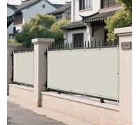 Vele Ombreggianti Rettangolari 145 x 165 cm Protezione Raggi UV Ombreggiante Impermeabile con Fune e Occhiellato Protezione UV per Balcone, Esterno, Giardino, Terrazza, Sabbia, bianco