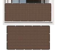 Vele Ombreggianti Rettangolari 165 x 240 cm Poliestere Traspirante Vela Ombreggiante Traspirante Vela Ombreggiante Protezione Raggi UV Balcone, La Terrazza e Il Giardino, marrone