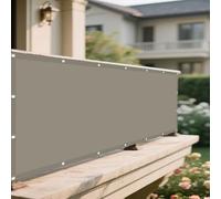 Vele Ombreggianti Rettangolari 168 x 230 cm Antivento/Protezione UV Tenda Parasole Esterno Anti UV Antivento con Occhielli con Fune per Esterni per Giardino, Balcone, Cachi