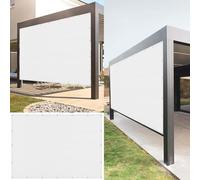 Vele Ombreggianti Rettangolari 300 x 810 cm Anti UV 98% Parasole Traspirante Copertura con Fune e Occhiellato Protezione UV Ideali per Cortile Patio e Campeggio, Bianco