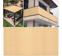 Vele Ombreggianti Rettangolari 370 x 535 cm Poliestere Traspirante Traspirante Vele Parasole Protezione Solare Respirante Anti UV per Esterno, Giardino e Terrazza, Color Crema