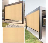 Vele Ombreggianti Rettangolari 380 x 560 cm Anti UV 98% Parasole Traspirante Copertura con Fune e Occhiellato Protezione UV Ideali per Cortile Patio e Campeggio, Color Crema