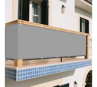 Vele Ombreggianti Rettangolari 50 x 500 cm Anti UV 98% Parasole Impermeabile Telo Ombra Protezione Rettangolare Parasole Anti UV per Giardino e Terrazza, Piscina, Grigio Chiaro