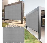 Vele Ombreggianti Rettangolari 540 x 590 cm Anti UV 98% Parasole Traspirante Copertura con Fune e Occhiellato Protezione UV Ideali per Cortile Patio e Campeggio, Grigio Chiaro