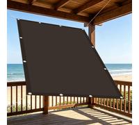 Vele Parasole 120 x 240 cm Protezione UV Resistente Vele Ombreggianti con Occhielli e Corda per Esterno, Giardino e Terrazza, Balconi, Pergola Piscinae Campeggio, marrone