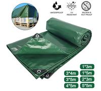 Vele parasole in tessuto antipioggia con telone in PVC 400 g/ ㎡ Tenda da giardino per piante, baldacchino per camion, parasole per vela ombreggiante impermeabile per esterni Green 1x3m