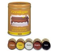 Veleca CERALEGNO Mogano - ml. 500 - CERA D'API IN PASTA,