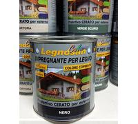 Veleca Legnosan Colors Impregnante all'acqua per legno 750ml (Nero)