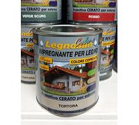 Vernice impregnante cerato all'acqua veleca 750 ml per legno colore TORTORA