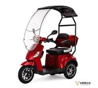 Veleco DRACO Scooter per mobilità con tettuccio 3 ruote al litio/acido di piombo