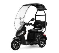 Veleco Draco - dispositivo per disabili a 3 ruote - tetto con parabrezza - completamente assemblato e pronto per la guida - freno magnetico (Nero)