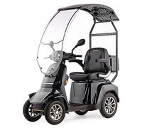 Veicolo elettrico a quattro ruote per anziani GRAVIS con parabrezza e tetto