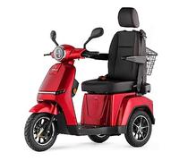 VELECO TURRIS con sedile regolabile, dispositivo altamente intuitivo, completamente assemblato, ausilio per disabili Batteria agli ioni di litio (Rosso)