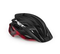 Casco met veleno nero rosso