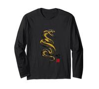 Veleno del Serpente Nero Maglia a Manica